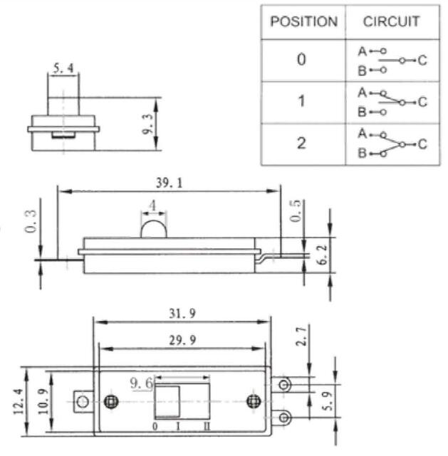 吹風機開關規格書 吹風機開關規格書