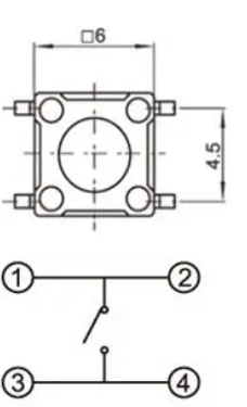 輕觸開關接線圖