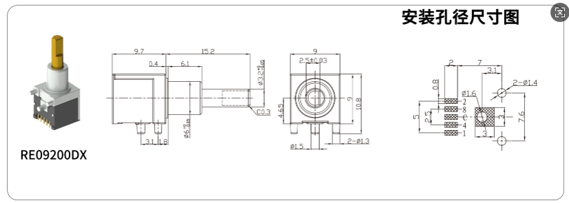 旋轉開關規格參數